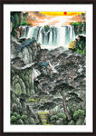 聚宝盆山水画