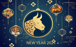 新年美陈地垫地毯地画
