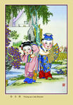 杨柳青年画_拾玉镯