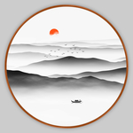 水墨山