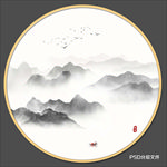 圆形装饰画挂画