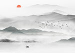 新中式水墨画