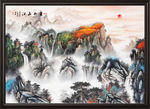 山水画水墨山水画意境山水画