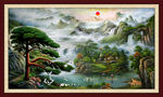 聚宝盆油画