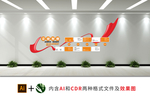 企业发展文化墙
