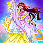 美女舞蹈艺术插画