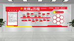 党建文化墙光辉历程发展历程