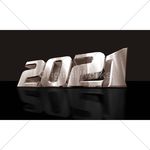 2021 立体 金属 字体