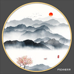 禅意水墨画