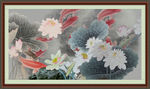 国画荷花
