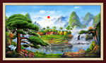 聚宝盆油画