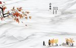 爵士白枫叶电视背景墙
