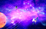 紫色星空