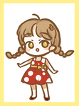 可爱卡动少女萌萌妹