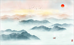 水墨山水装饰画