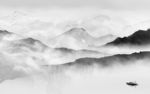 背景墙高清意境山水 TIF分层