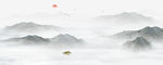 新中式水墨山水画