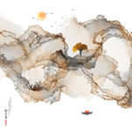 抽象山水画