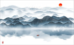 水墨山水画