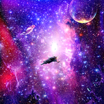 紫色星空