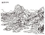 中国画 将乐八景
