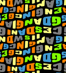 彩色字母