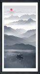 竖幅山水画