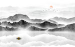 巨幅山水画