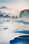 写意山水玄关