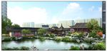 中式古建园林效果图