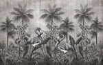 复古手绘中世纪热带雨林西洋画