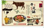 牛尾锅背景墙