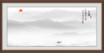 山水背景