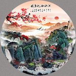 靠山风水画