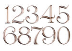 金属数字PNG
