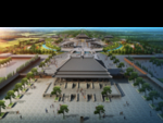 古建广场景观设计鸟瞰图