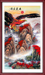 竖幅山水画