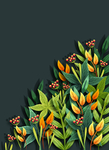 绿色植物装饰画