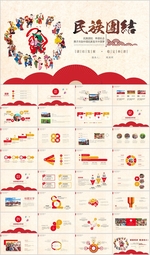 少数民族五十六个民族团结PPT