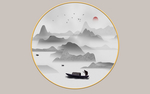 新中式装饰画背景墙