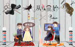 从头开始美发店工装背景墙