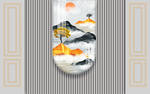新中式背景墙