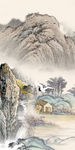 国画大气新玄关画 文件分层画