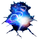 星空裂纹地画