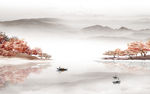 高端新简约山水画 文件分层画