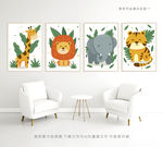 卡通动物装饰画