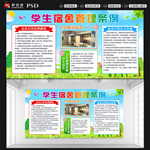 学生宿舍管理条例展板