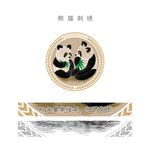 熊猫刺绣