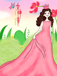 三八女神节插画海报设计
