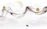 最新爆款山水画 文件分层画